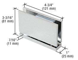 Square Heavy Duty Top/Bottom Pivot Hinge - Frameless ...