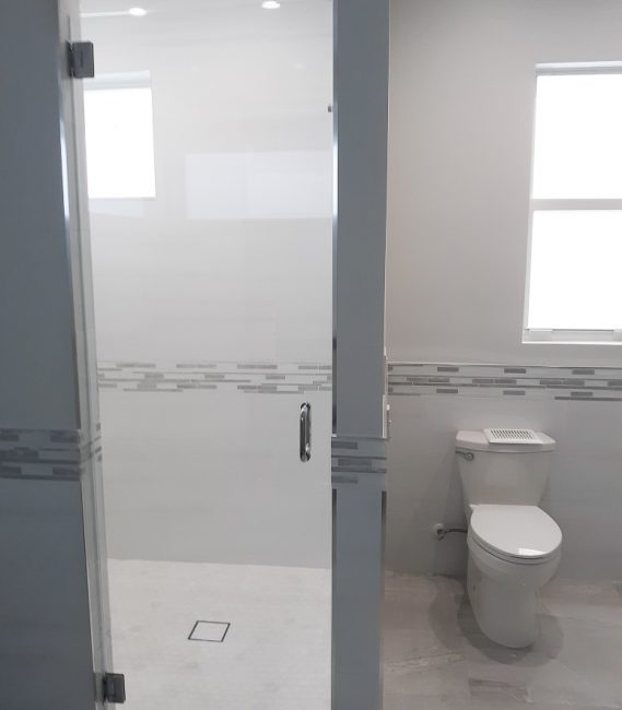 Single Door Frameless Shower Door