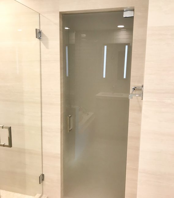 Single Door Frameless Shower Door