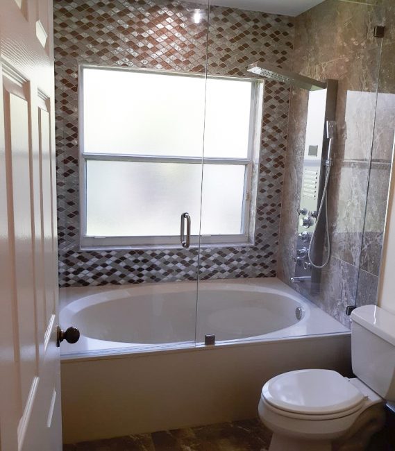 Inline Shower Door & Panel Frameless Shower Door