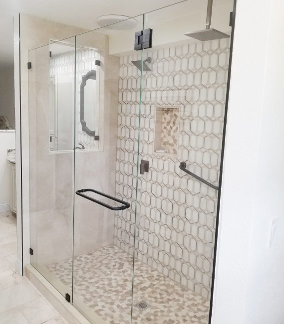 Inline Shower Door & Panel Frameless Shower Door