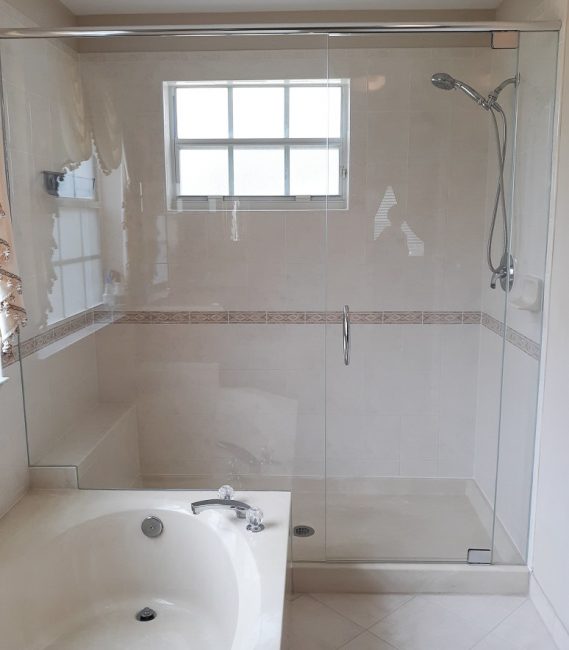 Inline Shower Door & Panel Frameless Shower Door