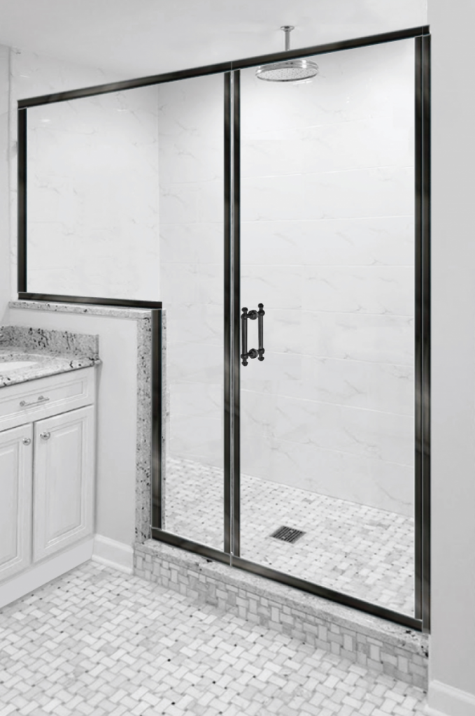 Bathroom Shower Doors - Black Steel Frame Enclosures