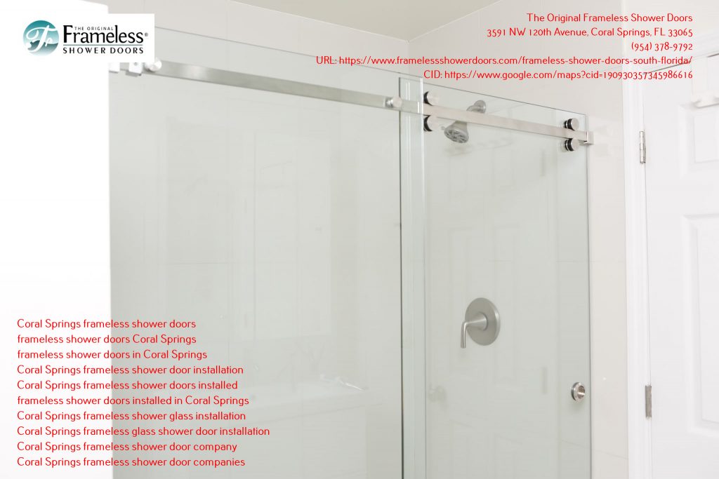, Add Beauty and Elegance to Your Bathroom with Shower Doors in Coral Springs, Florida, Frameless Shower Doors