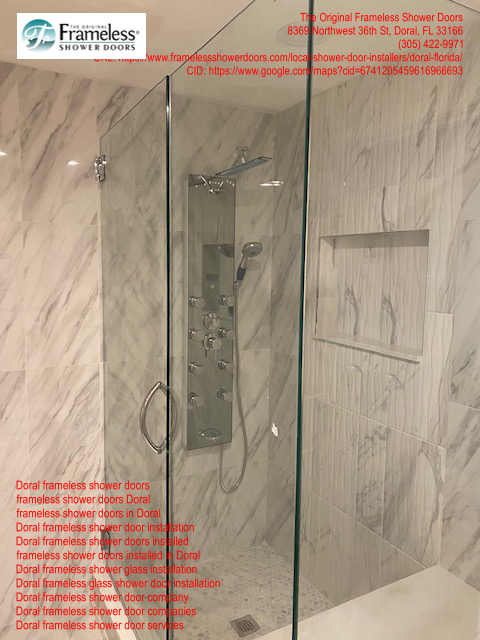 , Improve The Look Of Your Bathroom By Installing A Shower Door in Doral, Florida, Frameless Shower Doors