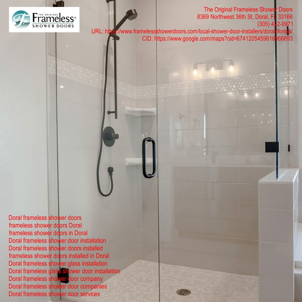 , Use Shower Doors Services in Doral, Florida To Remodel Your Bathroom, Frameless Shower Doors