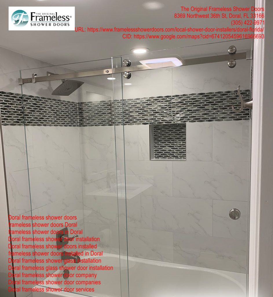 , Durable Shower Doors in Doral Florida-A Way To Save Money In The Long Run, Frameless Shower Doors