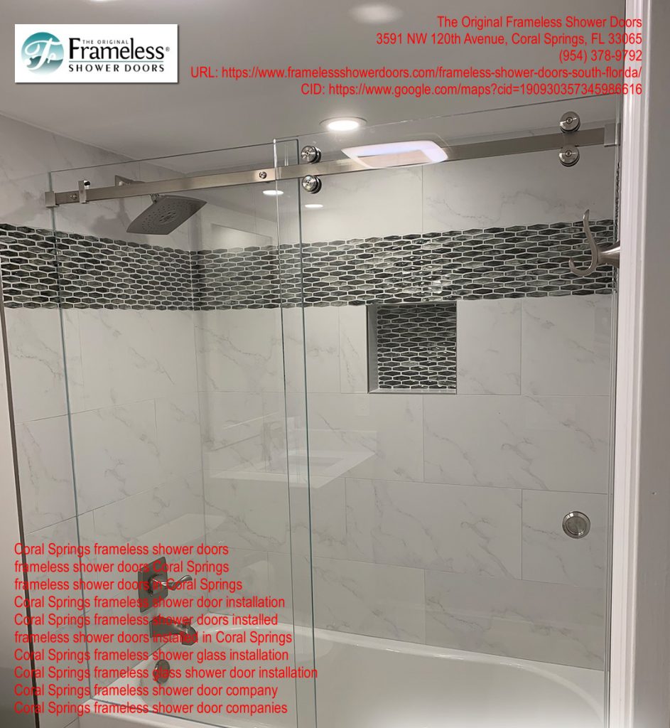 , The Worry-free Frameless Shower Door Services in Coral Springs, FL, Frameless Shower Doors