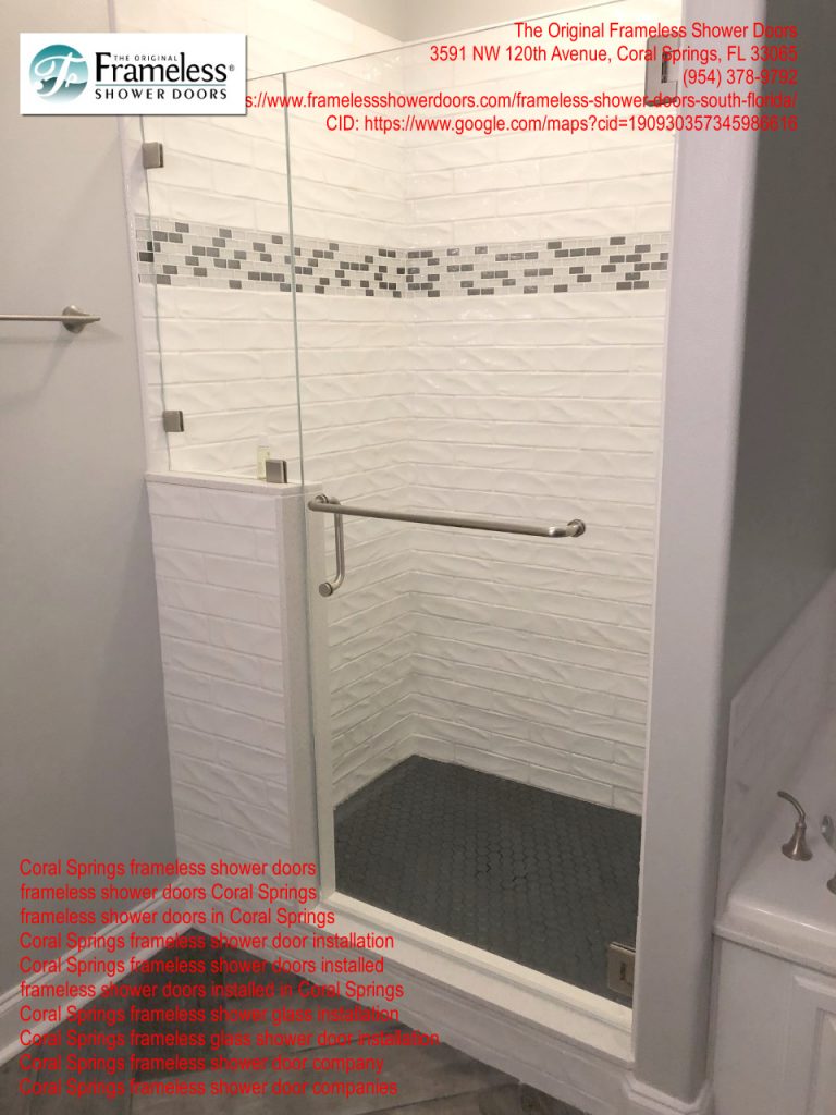 , Frameless Shower Door Services in Coral Springs, Florida &#8211; Few Things to Consider, Frameless Shower Doors