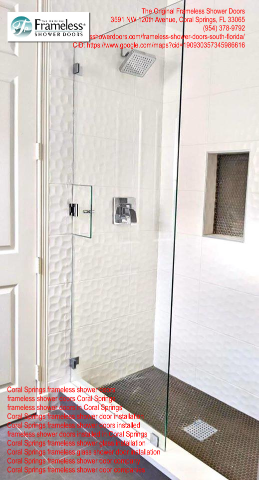 , Frameless Shower Door Services in Coral Springs, Florida &#8211; The Highest Quality of Work, Frameless Shower Doors