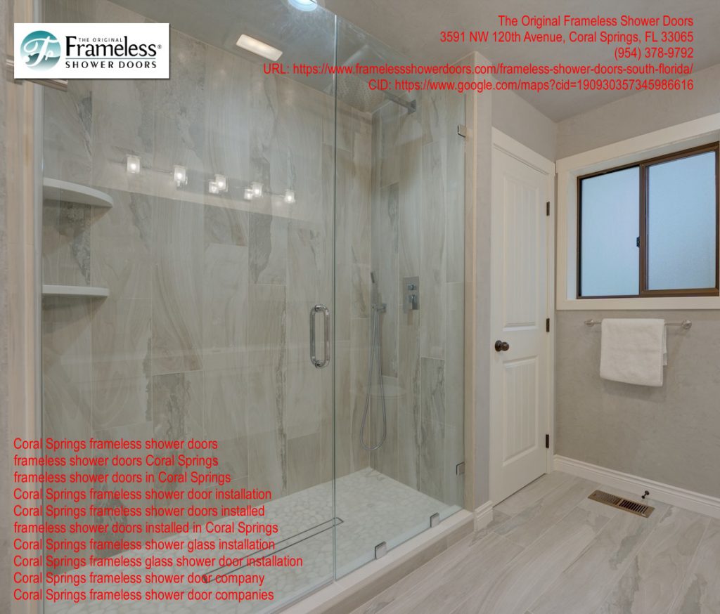 , The Exceptional Quality of Frameless Shower Door Services in Coral Springs, Florida, Frameless Shower Doors