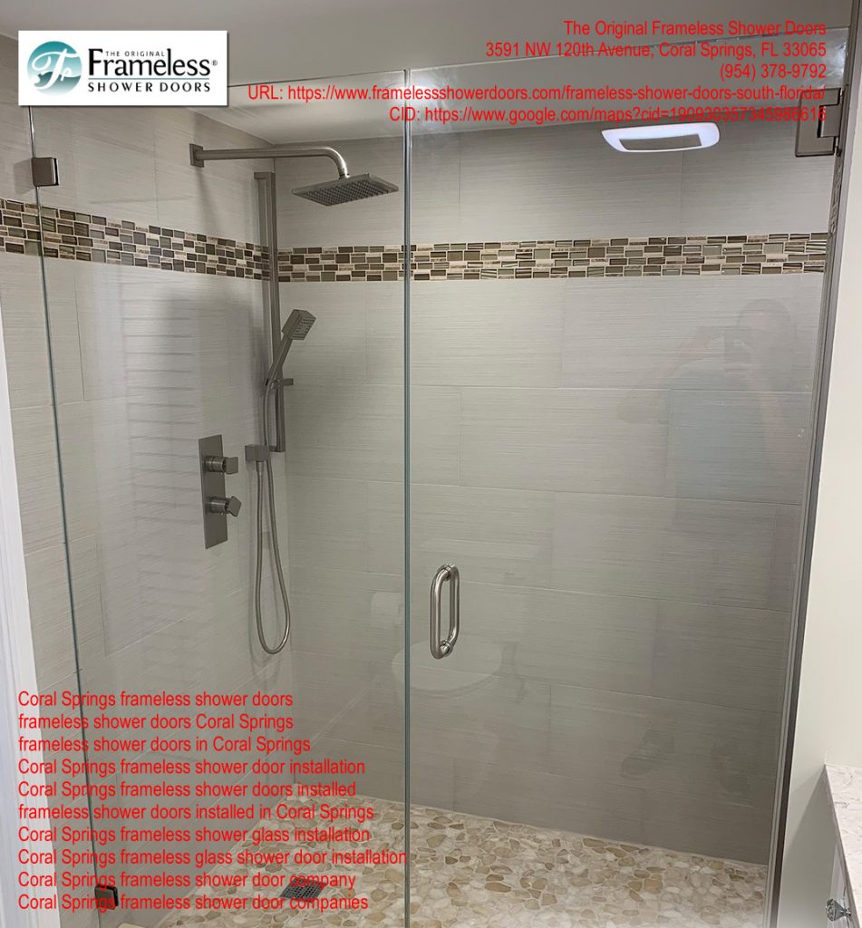 , The Best Thing About Frameless Shower Door Services in Coral Springs, Florida, Frameless Shower Doors