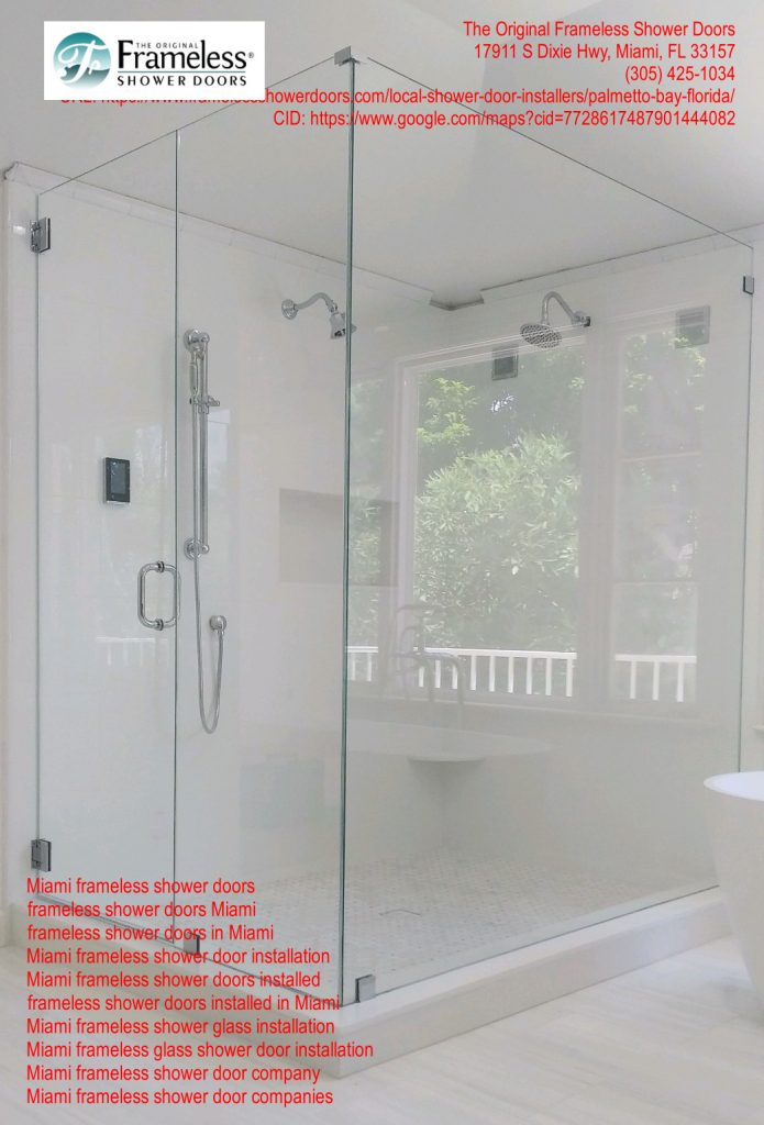 , The Selection of Beautiful Shower Doors in Miami, Florida, Frameless Shower Doors