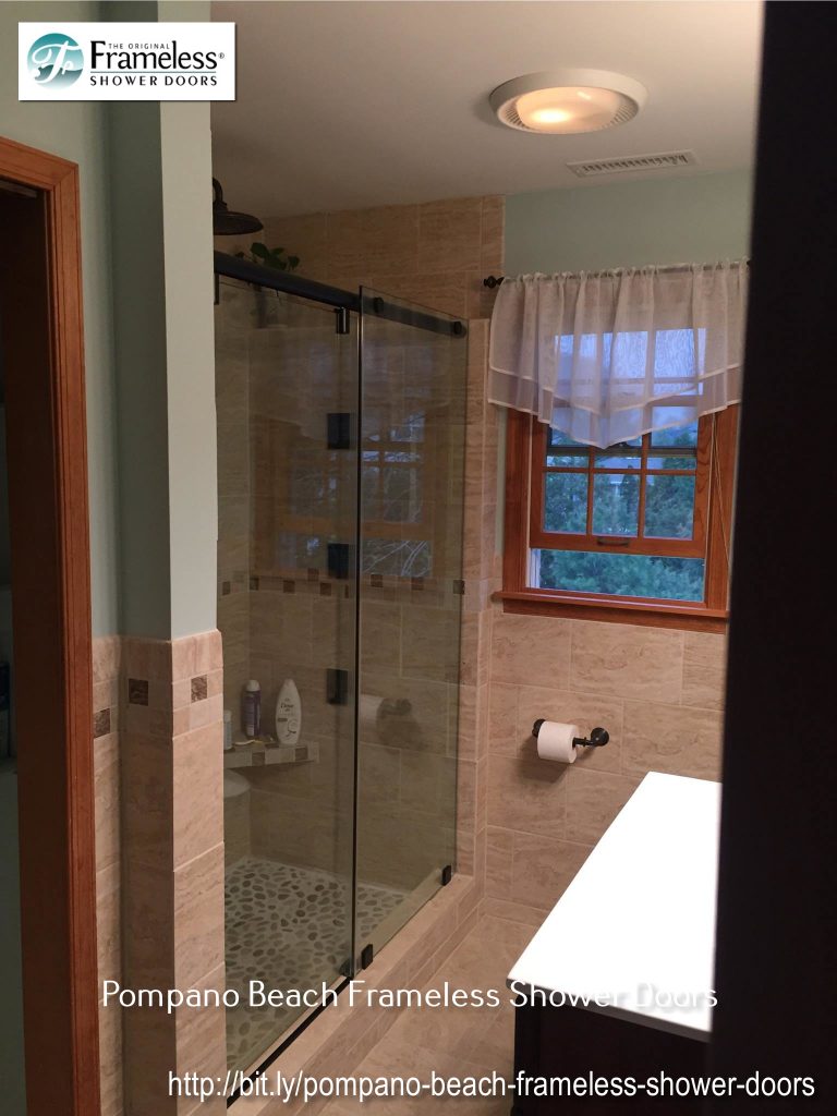 , Shower Splash Guards in Pompano Beach, Florida &#8211; A Bathroom Makeover, Frameless Shower Doors