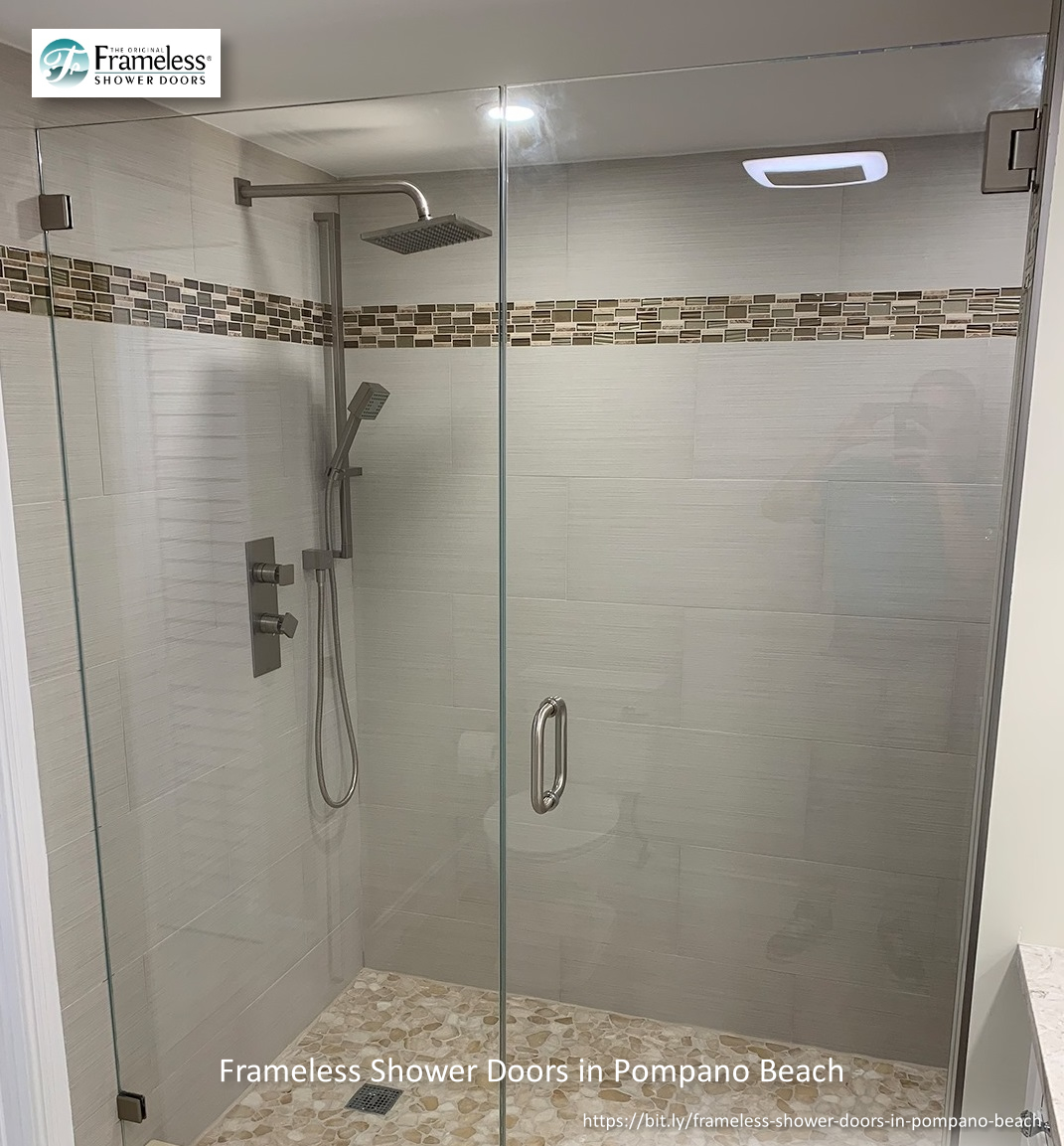 , Frameless Shower Doors for Homes in Pompano Beach, Florida, Frameless Shower Doors