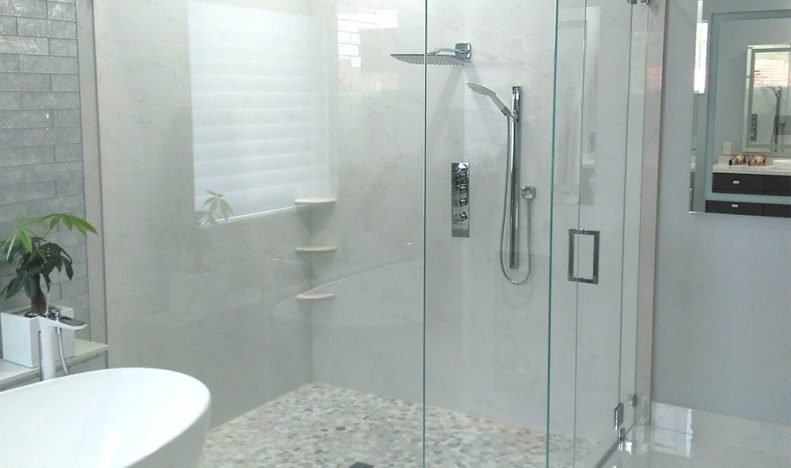 Curved Shower Glass Enclosure