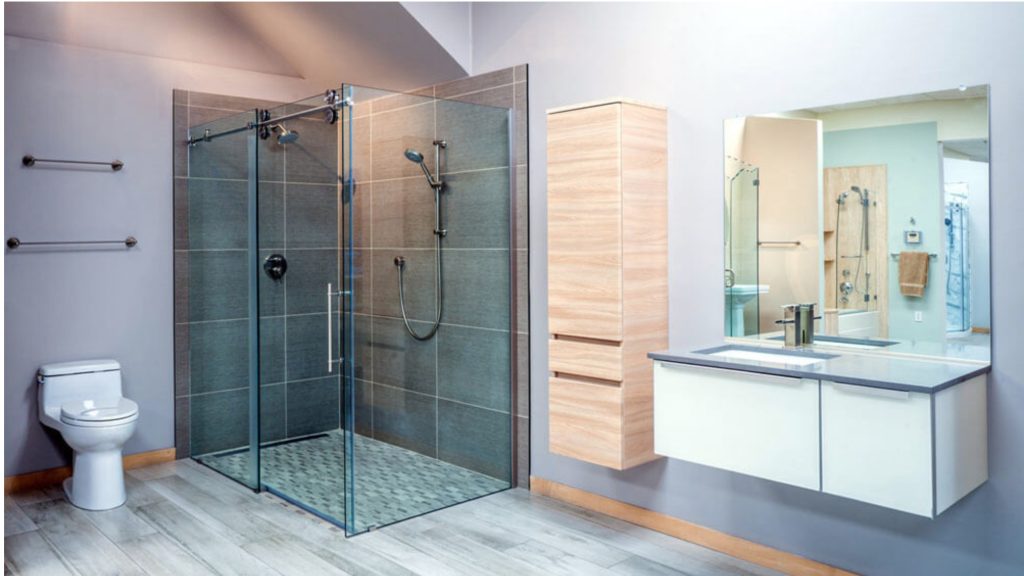 Frameless glass shower enclosures installation company near me Boca Raton FL