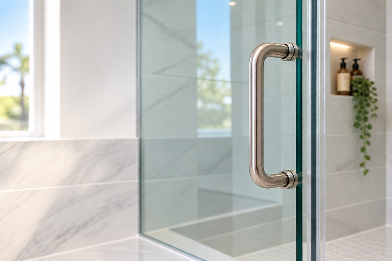 Serene Glass Shower Spa Interior