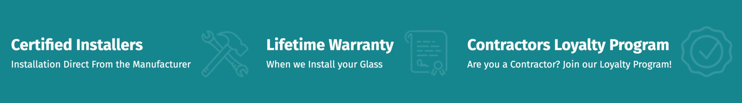 fsd-certifications_ipad_02 <br />
Certified Installers<br />
Installation Direct From the Manufacturer |<br />
Lifetime Warranty<br />
When we Install your Glass |<br />
Contractors Loyalty Program<br />
Are you a Contractor? Join our Loyalty Program!</p>
<p>